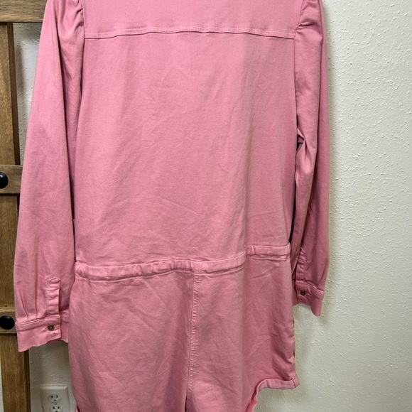 1. State Blush Pink Button-Up Romper - Picture 4 of 7